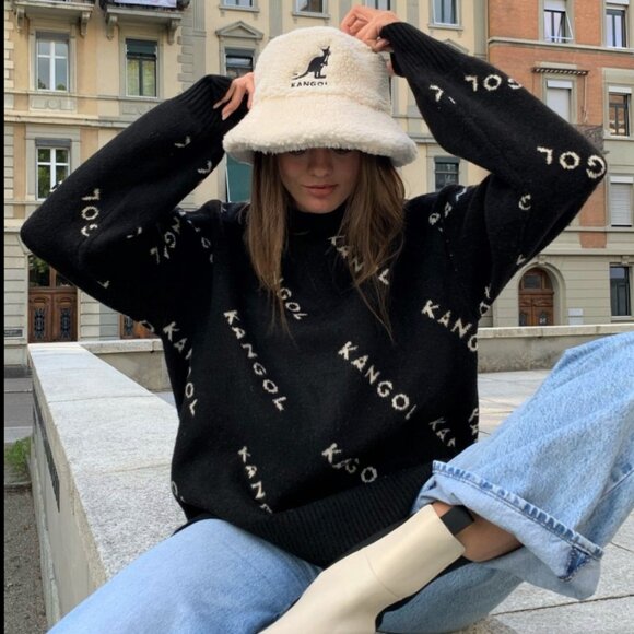 Kangol X H&M Knitted Logo Sweater Jumper M - Picture 1 of 9
